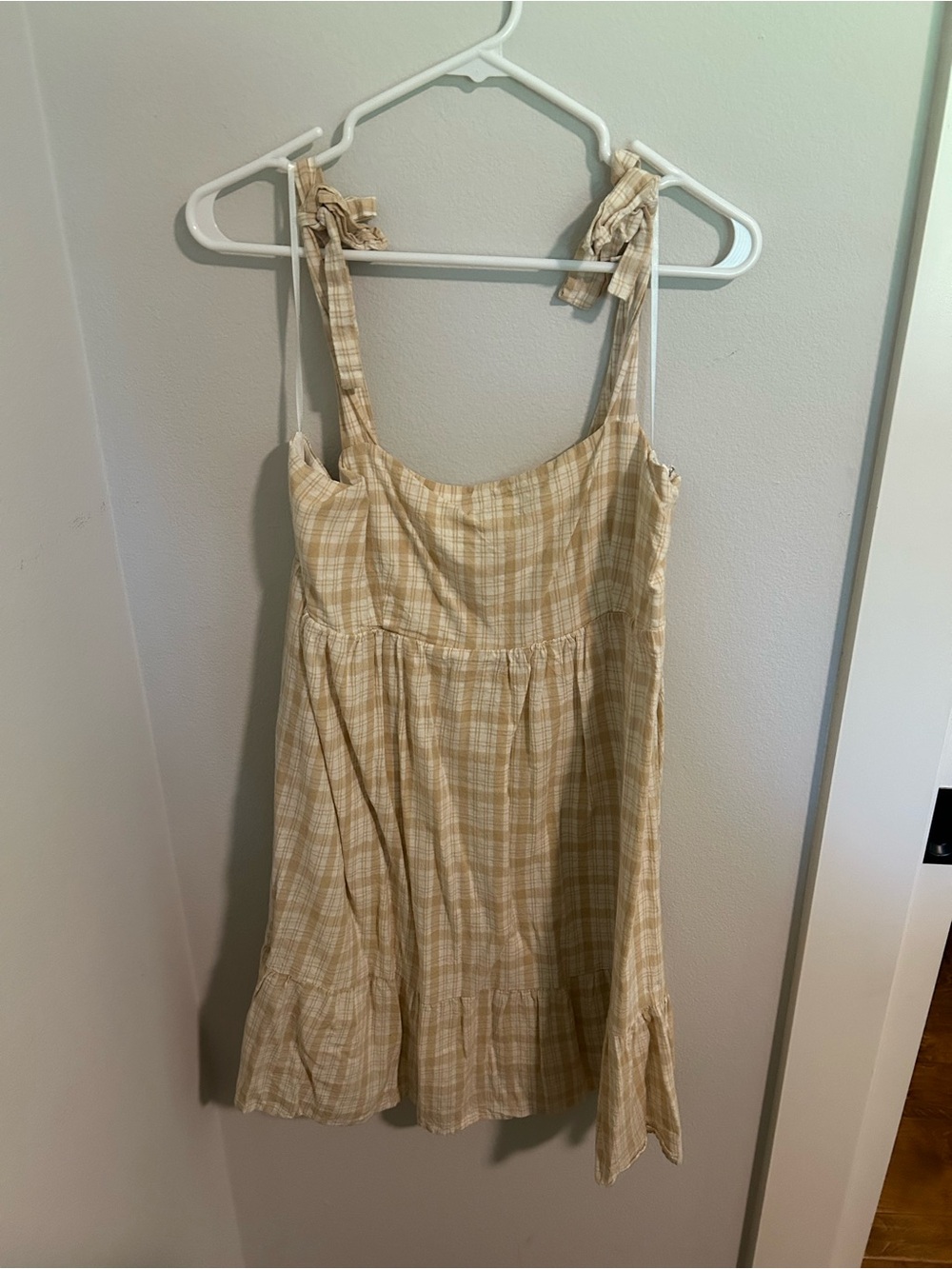 Petal and Pup Plaid Mini Dress